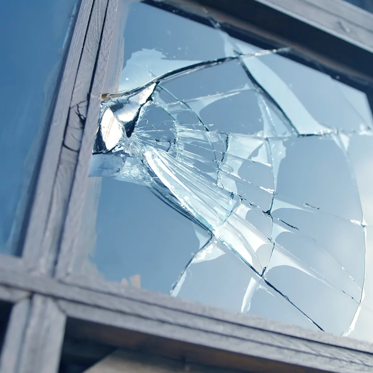 broken glass window